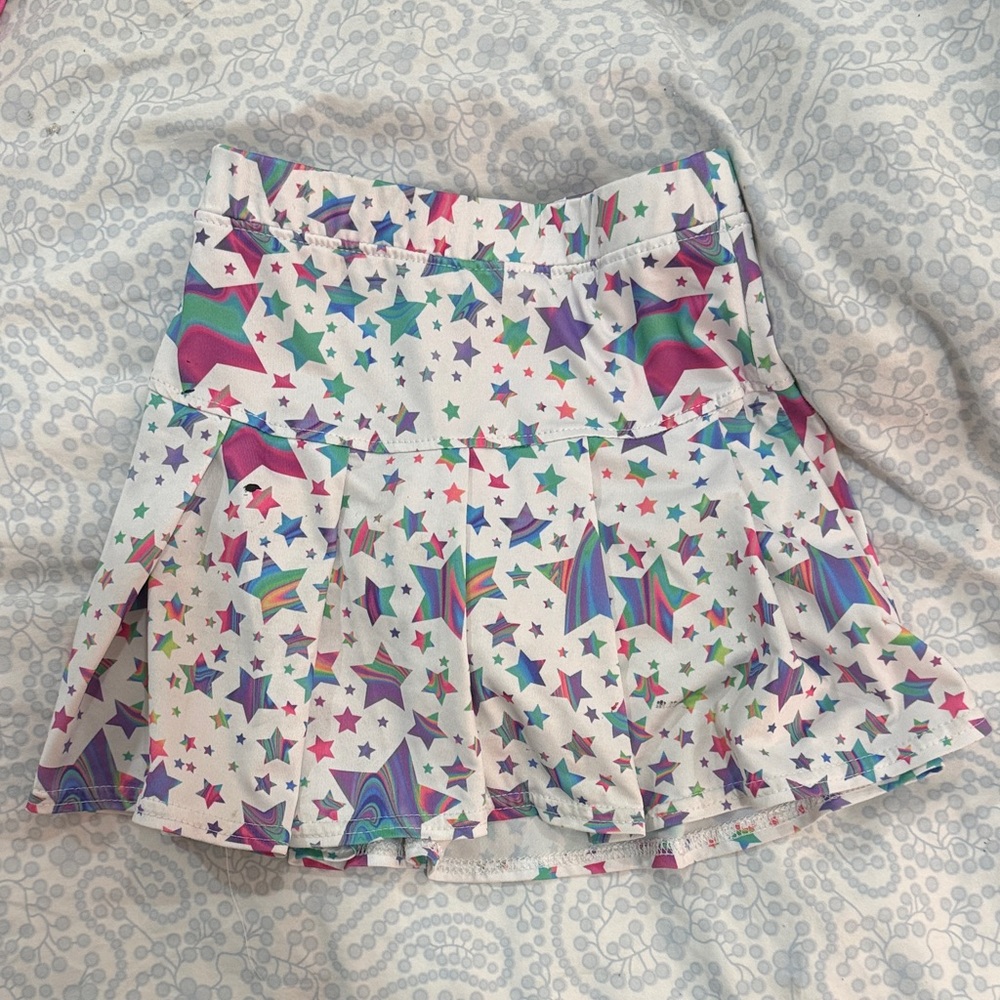 Azarhia Colorful Star Patterned Skirt sz S/6
